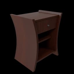 Bedside Table African Cherry image 2
