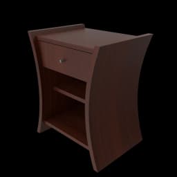 Bedside Table African Cherry image 3